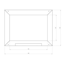 AXI Lavagna Classica in Legno Marrone A031.007.01