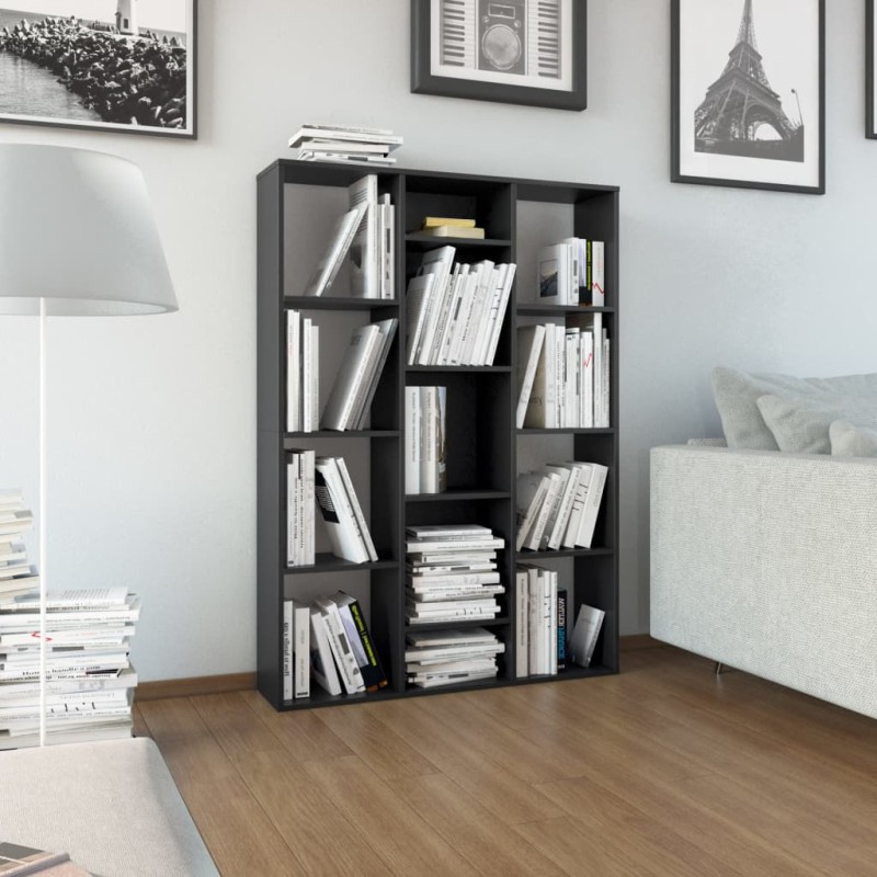 vidaXL Libreria/Divisorio Nero 100x24x140 cm in Truciolato