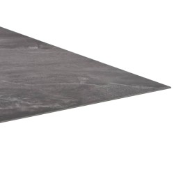 vidaXL Listoni per Pavimenti Autoadesivi in PVC 5,11m² Nero con Motivo