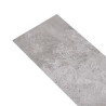 vidaXL Listoni Pavimento PVC 5,02 m² 2 mm Autoadesivi Grigio Terra