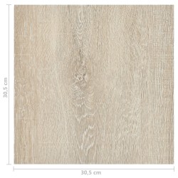 vidaXL Listoni per Pavimenti Autoadesivi 55 pz in PVC 5,11 m² Beige