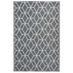 Esschert Design Tappeto da Esterno 180x121 cm Grigio Bianco OC25