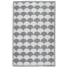 Esschert Design Tappeto da Esterno 180x121 cm Grigio Bianco OC24