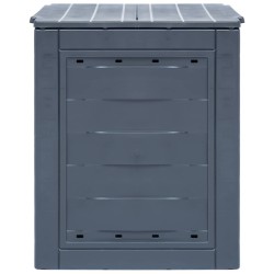 vidaXL Compostiera da Giardino 60x60x73 cm 260 L Grigia