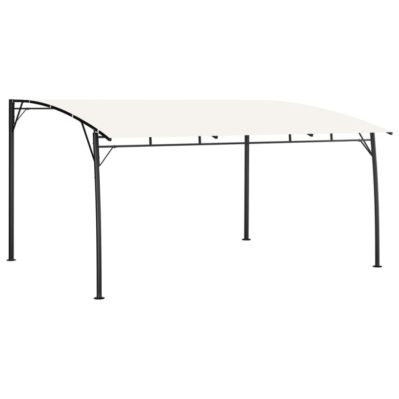 vidaXL Tenda Parasole da Giardino 4x3x2,55 m Crema