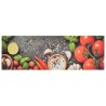 Tappeto da Cucina Lavabile Verdure 60x180 cm Velluto