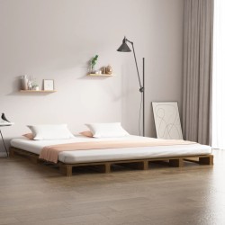 Letto a Pallet Miele...