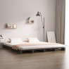 Letto a Pallet Grigio 120x190 cm Massello Pino 4FT Small Double