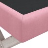 Sgabello Portaoggetti rosa 110x45x49 cm in Velluto