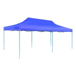 Tenda per Feste Pop-up Pieghevole Blu 3 x 6 m