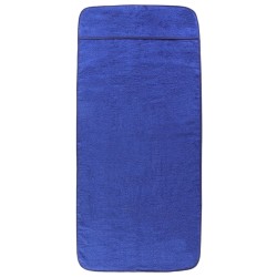 Asciugamani da Spiaggia 6pz Blu Reale 60x135 cm Tessuto 400 GSM