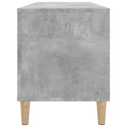 Mobile Porta Dischi Grigio Cemento 100x38x48 Legno ingegnerizzato