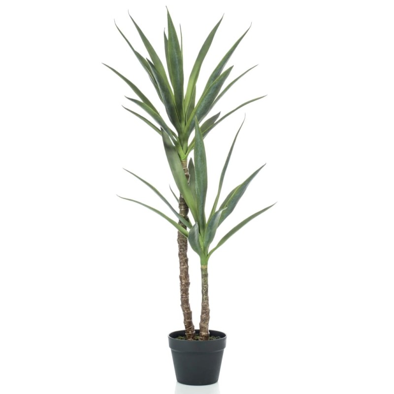 Emerald Yucca Artificiale 110 cm in Vaso