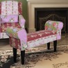 Panchina divanetto patchwork design floreale stile pastorale