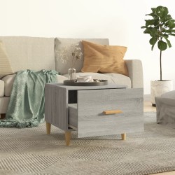 Tavolini Salotto 2pz Grigio Sonoma 50x50x40cm Legno ingegnerizzato