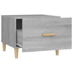 Tavolini Salotto 2pz Grigio Sonoma 50x50x40cm Legno ingegnerizzato