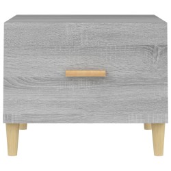 Tavolino da Salotto Grigio Sonoma 50x50x40 cm Legno ingegnerizzato