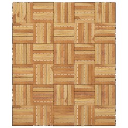 Piastrelle Esterni 30pz 30x30 cm Massello Teak Motivo Verticale