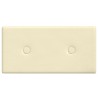 Pannelli Murali 12 pz Crema 30x15 cm in Similpelle 0,54 m²