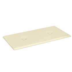 Pannelli Murali 12 pz Crema 30x15 cm in Similpelle 0,54 m²