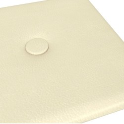 Pannelli Murali 12 pz Crema 30x15 cm in Similpelle 0,54 m²