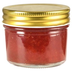 Vaso per Marmellata in Vetro Coperchio Oro 24 pz 110 ml