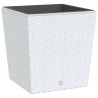 Fioriera con Interno Rimovibile Bianco 37 / 64 L PP Rattan