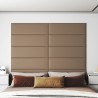 Pannelli Murali 12 pz Cappuccino 90x30 cm in Similpelle 3,24 m²