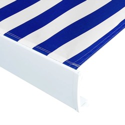   Tenda a Cassonetto Motorizzata 500x300 cm Blu e Bianco