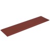 Pannelli Murali 12 pz Rosso Vino 60x15 cm Similpelle 1,08 m²