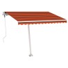   Tenda da Sole Automatica Autoportante 300x250cm Arancio Marrone