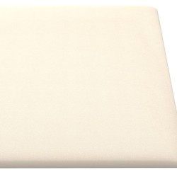 Pannelli Murali 12 pz Crema 60x30 cm Velluto 2,16 m²