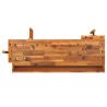 Banco Lavoro Cassetto e Morse 92x48x83 cm Legno Massello Acacia