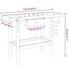 Banco Lavoro Cassetto e Morse 92x48x83 cm Legno Massello Acacia