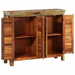 Credenza in Legno Massello di Riciclo con 4 Sportelli