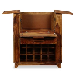 Mobile Bar in Legno Massello di Sheesham 85x40x95 cm