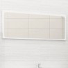 Specchio da Bagno Bianco 90x1,5x37 cm in Truciolato