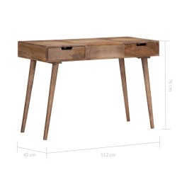 Toletta da Trucco 112x45x76 cm Legno Massello di Mango