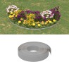 Bordature da Giardino 3 pz Grigie 10 m 10 cm in Polietilene