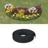 Bordature da Giardino 2 pz Nere 10 m 10 cm in Polietilene