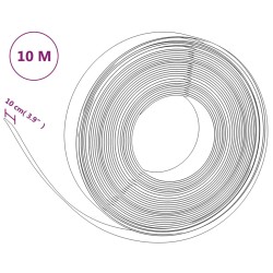 Bordature da Giardino 2 pz Nere 10 m 10 cm in Polietilene