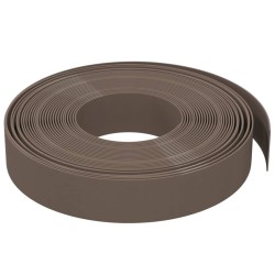 Bordature da Giardino 4 pz Marroni 10 m 10 cm in Polietilene