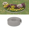 Bordature da Giardino 4 pz Grigie 10 m 15 cm in Polietilene