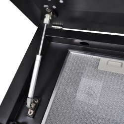 Cappa in Vetro Temperato con Display 600 mm Nera