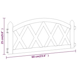 Bordi per Prato 17 pz Bianchi 10 m in PP