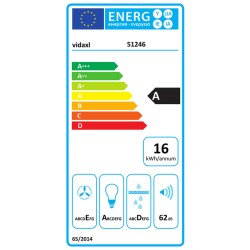 Cappa RGB con LED 90 cm in Acciaio Inox e Vetro Temperato