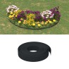 Bordature da Giardino 3 pz Nere 10 m 10 cm in Polietilene