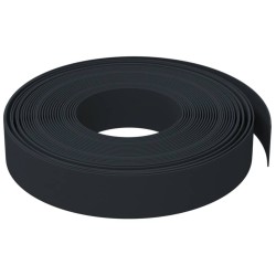 Bordature da Giardino 3 pz Nere 10 m 10 cm in Polietilene