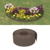 Bordature da Giardino 3 pz Marroni 10 m 20 cm in Polietilene