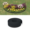 Bordature da Giardino 2 pz Nere 10 m 15 cm in Polietilene